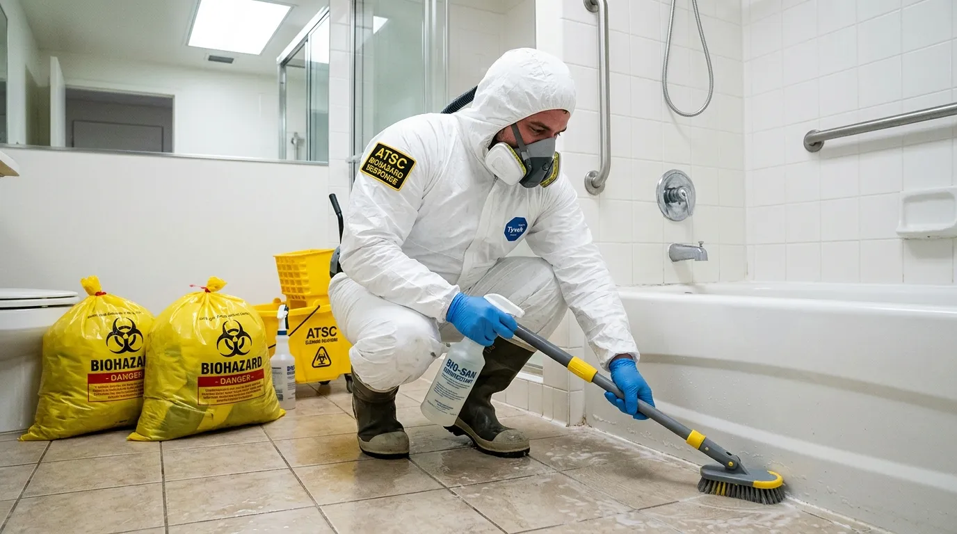 Decontamination equipment deployed for Blood Cleanup in Winnetka